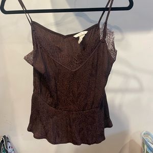 H&M MAROON PAISLEY cami